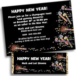 New Year's Eve Confetti Theme invtiations